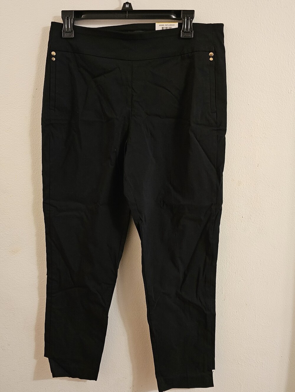 JM Collection- Black Women's Stretch Ankle Pants